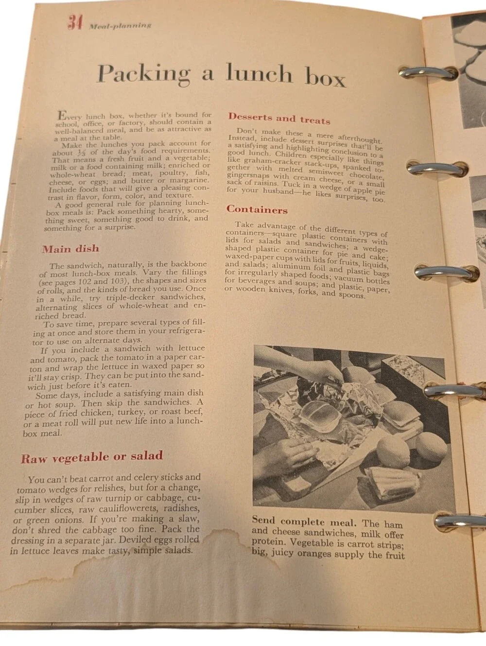 Vintage 1953 Hardbound Better Homes And Gardens New Cookbook.